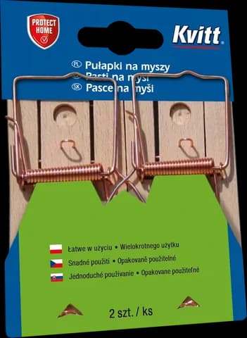 Kvitt pułapka drewniana na myszy FSC
