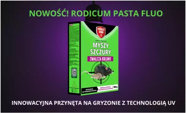 Zdjecie newsa Nowość w zwalczaniu gryzoni! Innowacyjny Rodicum Pasta Fluo 